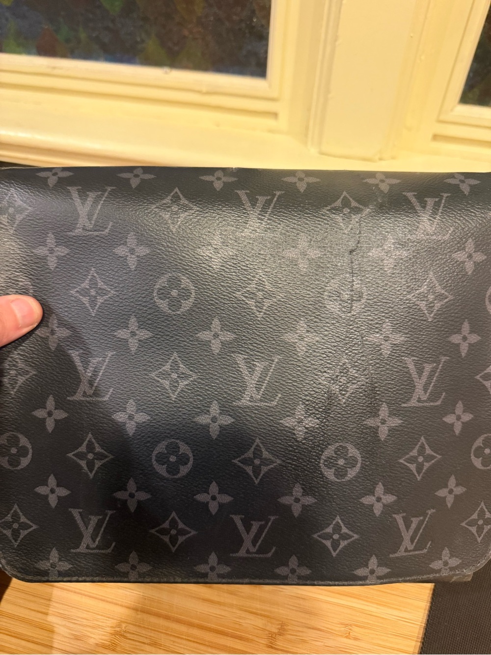 100% authentic  Louis Vuitton Men's Black Monogram eclipse Crossbody project bag - Picture 8 of 12
